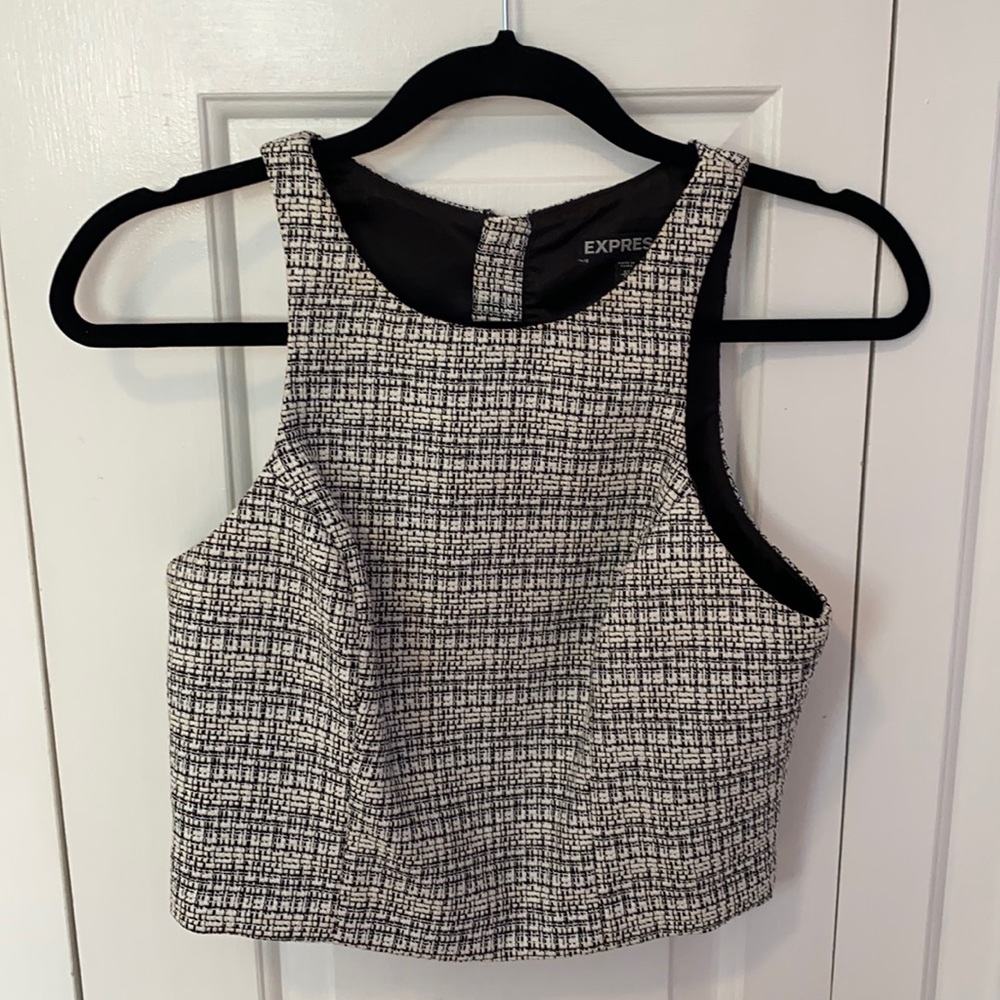 Express racer back zip up top